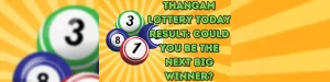 thangam lottery today result