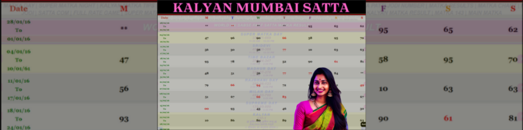KALYAN MUMBAI SATTA